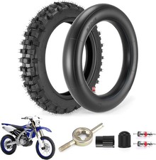 80/100-12 3.00-12 Back Rear Tire and Inner Tube,80/100-12 Dirt Bike Tire,12 Inch picture