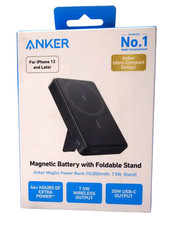 Anker - MagGo Magnetic Power Bank with Kickstand (10000mAh, 20W) Black picture