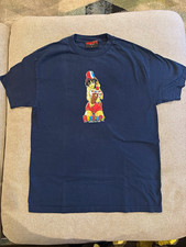 Hook-Ups vintage Navy HotDog Girl Graphic Short Sleeve Men’s T-Shirt L picture