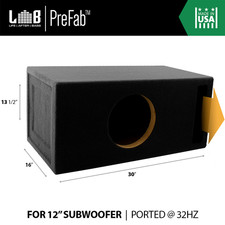 Custom-Ported Sub Woofer Box w/ Double MDF Face for 12” Subwoofer (2 ft³ @ 32Hz) picture