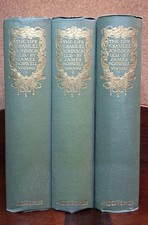 The Life Of Samuel Johnson 3 Vol 1901 Antique Gilt Debossed Book Set Illustrated picture