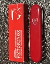 Victorinox Waiter 84mm Swiss Army Knife Vintage Old Cross Shield Scales Rare NOS picture