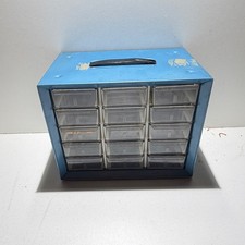 Arko Mills Metal Storage Cabinet 15 Drawers Organizer Blue picture