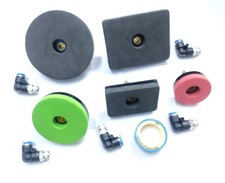 5x Valve Seat Vacuum Tester Pads Kit with 5x Brass Fittings picture