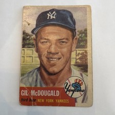 1953 Topps - Gil McDougald #43 Low Grade (Crease) picture