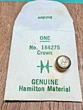 Hamilton Beldon signed genuine watch crown 184275 NOS OEM 8/0-14/0 picture