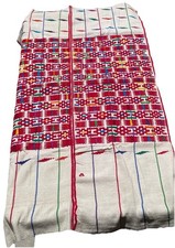 Vintage Guatemala Huipil Textile Handwoven Embroidered Panel Folk Art Fabric picture