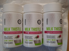 3 bottles of Uvora Milk Thistle Supplement 80% Silymarin 90 cap picture