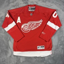 Detroit Red Wings Jersey Mens Medium Red NHL Hockey Reebok Henrik Zetterberg 40 picture
