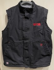 Ariat FR Cat 4 Black Insulated Vest Size Large Flame Resistant Full Zip Workwear picture