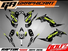 Yamaha Raptor 700 700R graphics kit 2013 2014 2017 to 2026 decals stickers atv picture