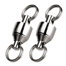 Heavy Duty Ball Bearing Rolling Swivels Solid Ring Stainless Fishing Connector picture