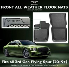 3SB862435A OEM Bentley Flying Spur All Weather FRONT LHD Floor Mats MY 2019+ picture