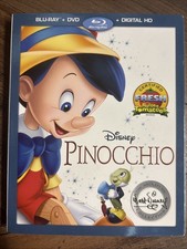 PINOCCHIO (Blu-ray + DVD + Digital HD) BRAND NEW SEALED picture