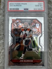 2020 Panini Prizm - Joe Burrow Rookie Card (RC) PSA 10 picture