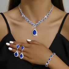 Fashion Jewelry Bridal Jewelry Suit Necklace Ear Stud Bracelet Three-piece Set picture