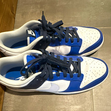 Nike Dunk Men’s Low Top Lace-Up Athletic Sneakers Blue/White/Black Colorblock picture