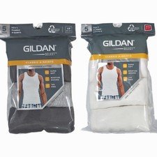 Gildan Select Men’s Classic A-Shirts Tank Tops 5 Pack Breathable Cotton S-XL picture
