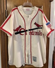 Rare 1942 Stan Musial Jersey Mitchell & Ness Cooperstown Coll. Size XL, Not 1944 picture