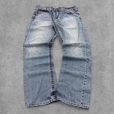 Bke Men's Blue and Navy Jeans picture
