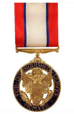 Vanguard FULL SIZE MEDAL ARMY DISTINGUISHED SERVICE - 24K GOLD PLATED picture