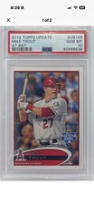 2012 Topps Update Mike Trout Angels All Star Game “At Bat” PSA 10 picture