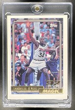 1992-93 Topps Shaquille O'Neal #362 Gold RC Orlando Magic True Rookie Parallel picture