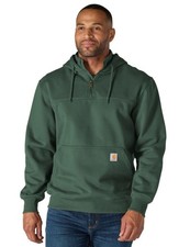 Carhartt Men's Paxton 4-Zip Sweatshirt Forestry Green Large picture