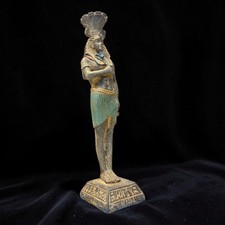 Authentic Pharaonic Statue Rare Egyptian Artifacts Of Phataoh Tutankhamun BC picture