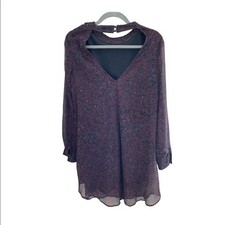 ASTR the label Dress Floral Print Purple Size M picture