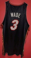 NBA Dwayne Wade #3 Miami Heat Jersey Autographed with JSA COA picture
