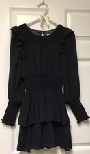 Habitual girls dress sz 12 L/S Smocked Waist Dress (BIN AJ) picture