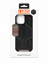 UAG Monarch Pro MagSafe Case for iPhone 16 Pro Max Carbon Fiber Red Accent picture