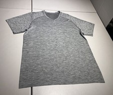 Lululemon Shirt Men's XL Gray Metal Vent Tech T Lightweight Gym Yoga picture