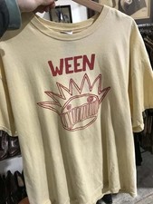 Remake Ween band Logo Yellow Short Sleeve Classic T shirt Reprint S-5XL picture