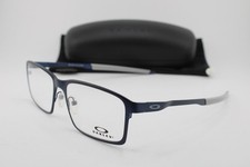 NEW OAKLEY OX3232-0456 BASE PLANE MIDNIGHT BLUE GREY AUTHENTIC EYEGLASSES 56-17 picture