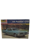 Vintage Revell Monogram '66 Pontiac GTO 1:25 White Plastic Model Kit New Sealed picture