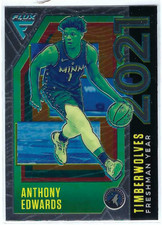 2020-21 Panini Flux - Freshman Year Anthony Edwards #3 Silver Prizm (RC) picture