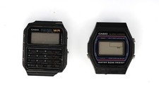 Casio Watch Men CA-53W W-26B Plastic Stainless St 50m Battery Quartz NON-WORKING picture