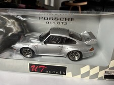 UT Models Porsche 911 GT2 Silver 1:18 Diecast Street Car W/ Box picture