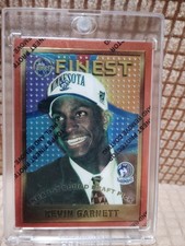 1995-96 Topps Finest - #115 Kevin Garnett w/Coating (RC) picture