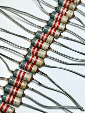 20pcs Vintage Solid Carbon Ceramic Resistors Radio Audio Amplifier Electronics picture