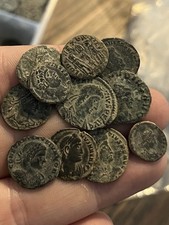 INTERESTING 300s AD Follis Roman Empire Ancient Old Coin Constantine Era No Cull picture