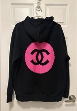 CHANEL Coco Game Center Pink Noir Pixel Hoodie Sweatshirt 19/SS CC Logo picture