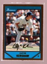 2007 Bowman Draft Picks & Prospects - Clayton Kershaw #BDPP77 Gold (RC) picture