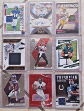 HUGE AUTO, GAME USED, ROOKIE, FOOTBALL CARD LOT LOADED picture