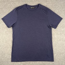 Icebreaker Cool-Lite Shirt Mens Large Blue Short Sleeve Lightweight Active picture