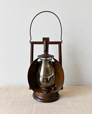 Antique Dietz Acme Inspector Railroad Lantern: Fitzall Globe, Reflector Hood picture