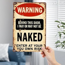 Vintage Warning Sign Aluminum Sign 8x12 Funny Rustic Wall Art Decor picture