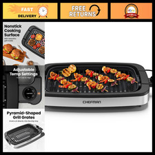 Extra Large Smokeless Indoor Electric Grill - Nonstick BBQ Tabletop with Temp Co picture